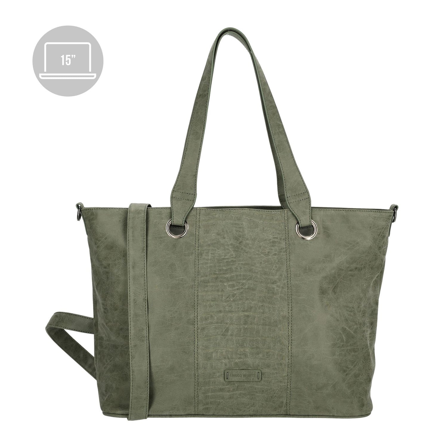 Enrico Benetti Josie Laptop Shopper 15" olive