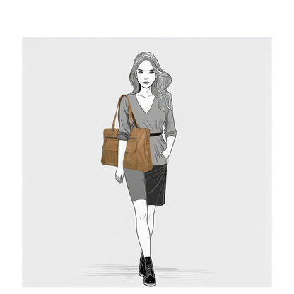 Enrico Benetti Nouméa Laptop Shoulderbag 15" camel