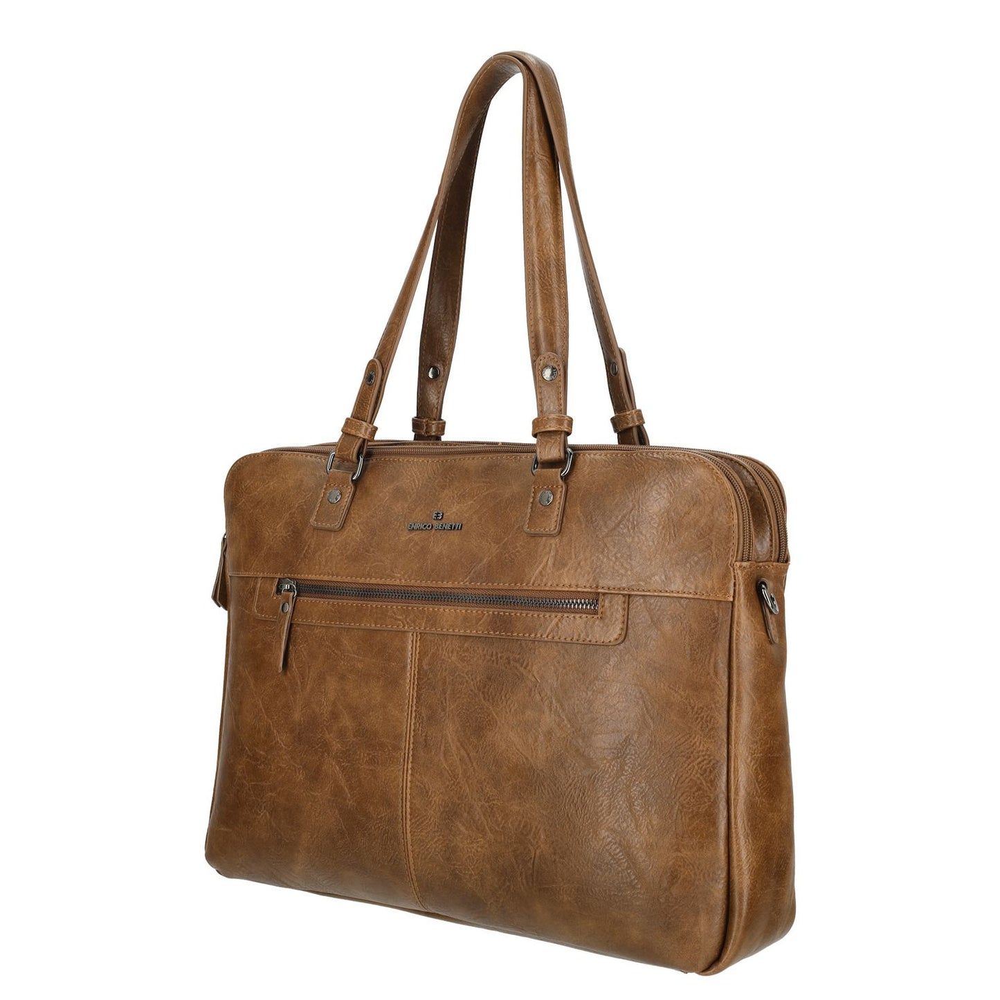 Enrico Benetti Julia Laptop Shoulderbag 15" cognac