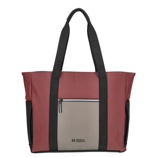 Enrico Benetti Bergen Waterproof Shopper taupe-burgundy