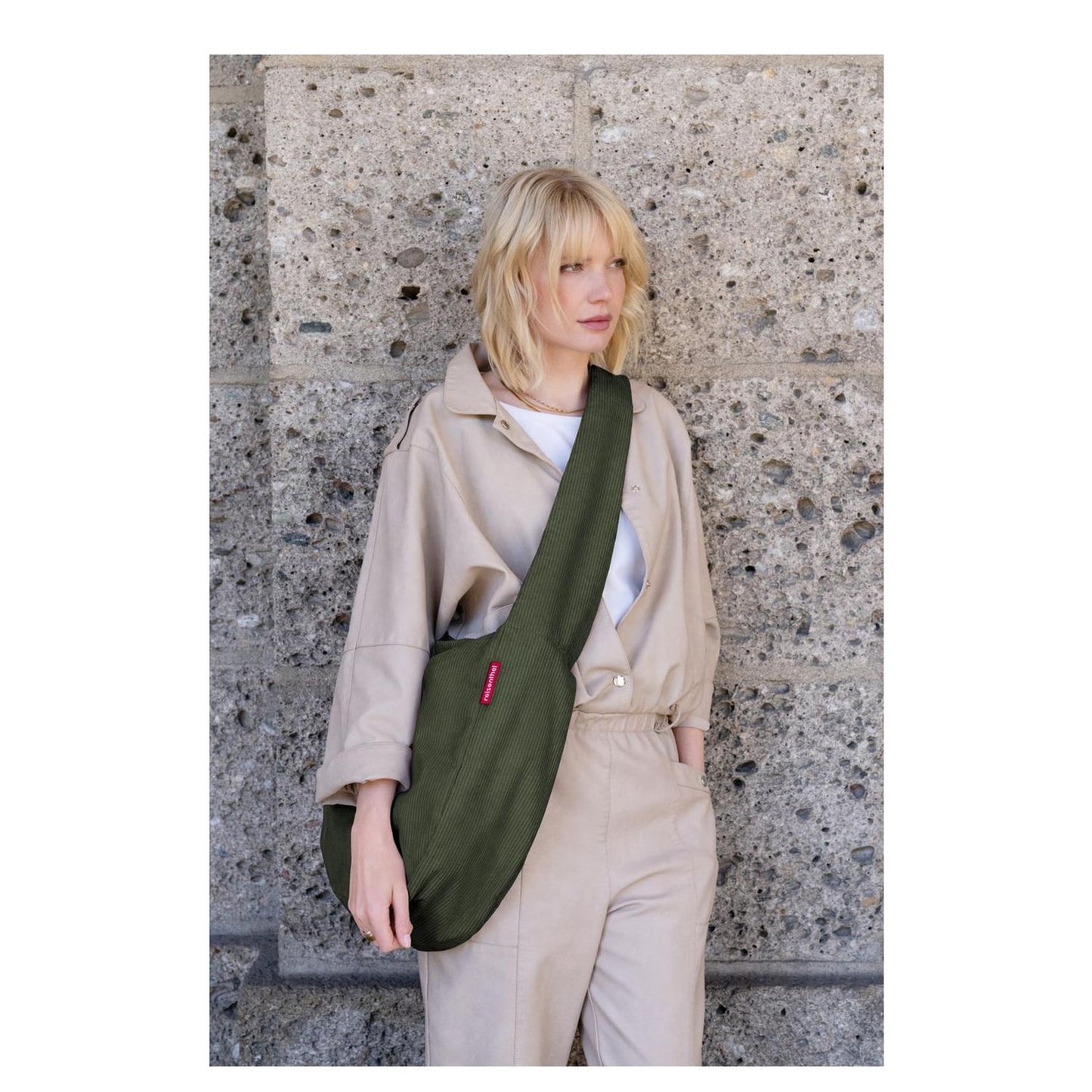 Reisenthel Moonbag Cord dark matcha