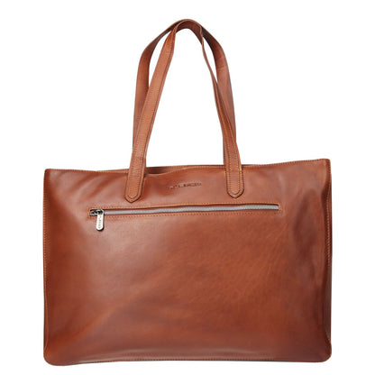 Plevier Livingstone Laptopbag 17.3" cognac