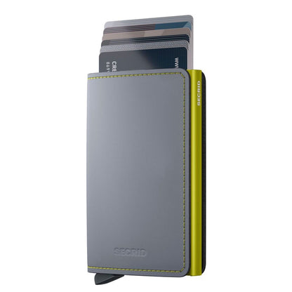 Secrid Slimwallet Matte grey & lime