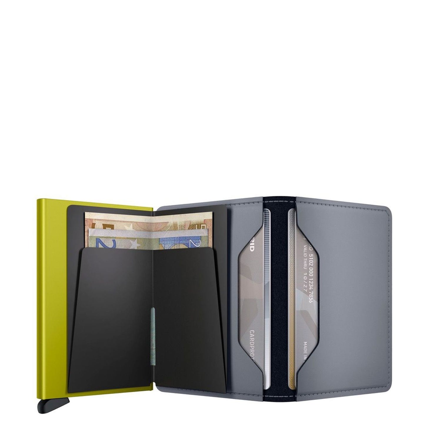Secrid Slimwallet Matte grey & lime