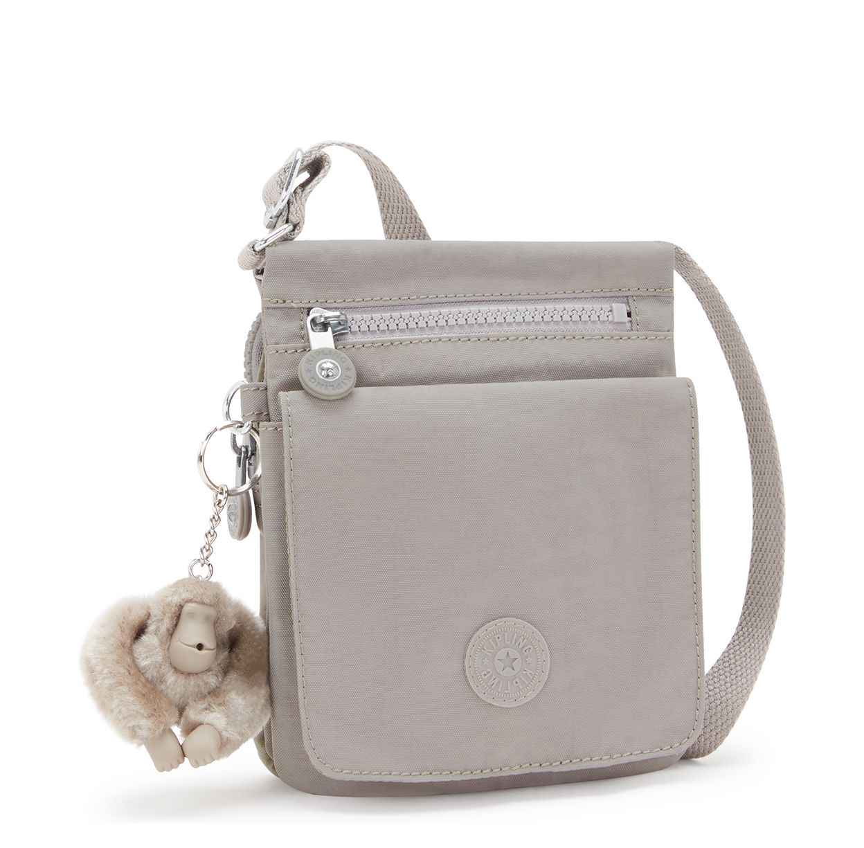 Kipling New Eldorado Crossbodytas grey gris