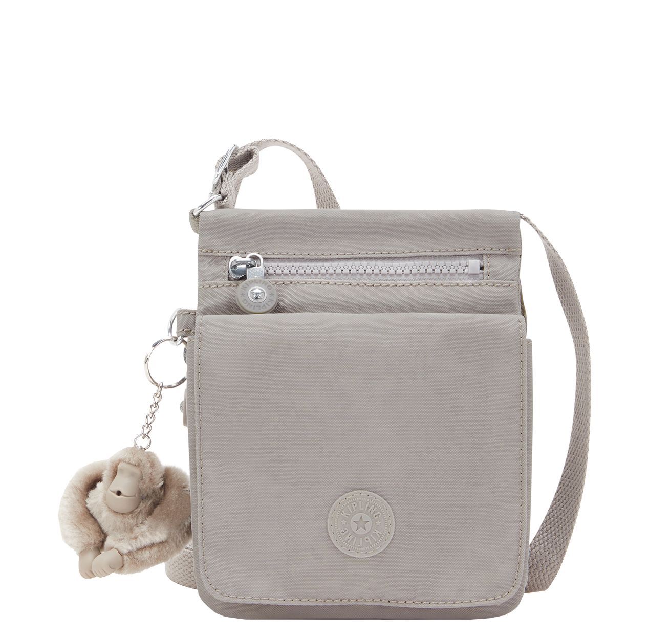 Kipling New Eldorado Crossbodytas grey gris