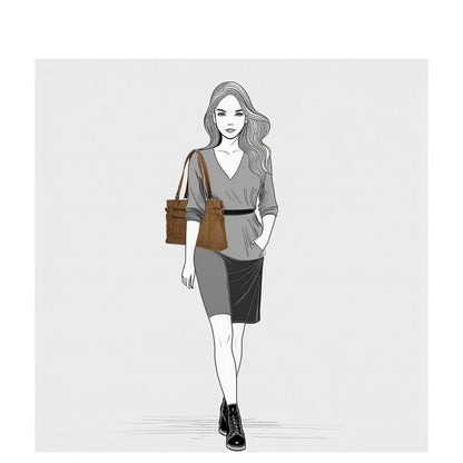 Enrico Benetti Handtas/Shoulderbag Nouméa camel
