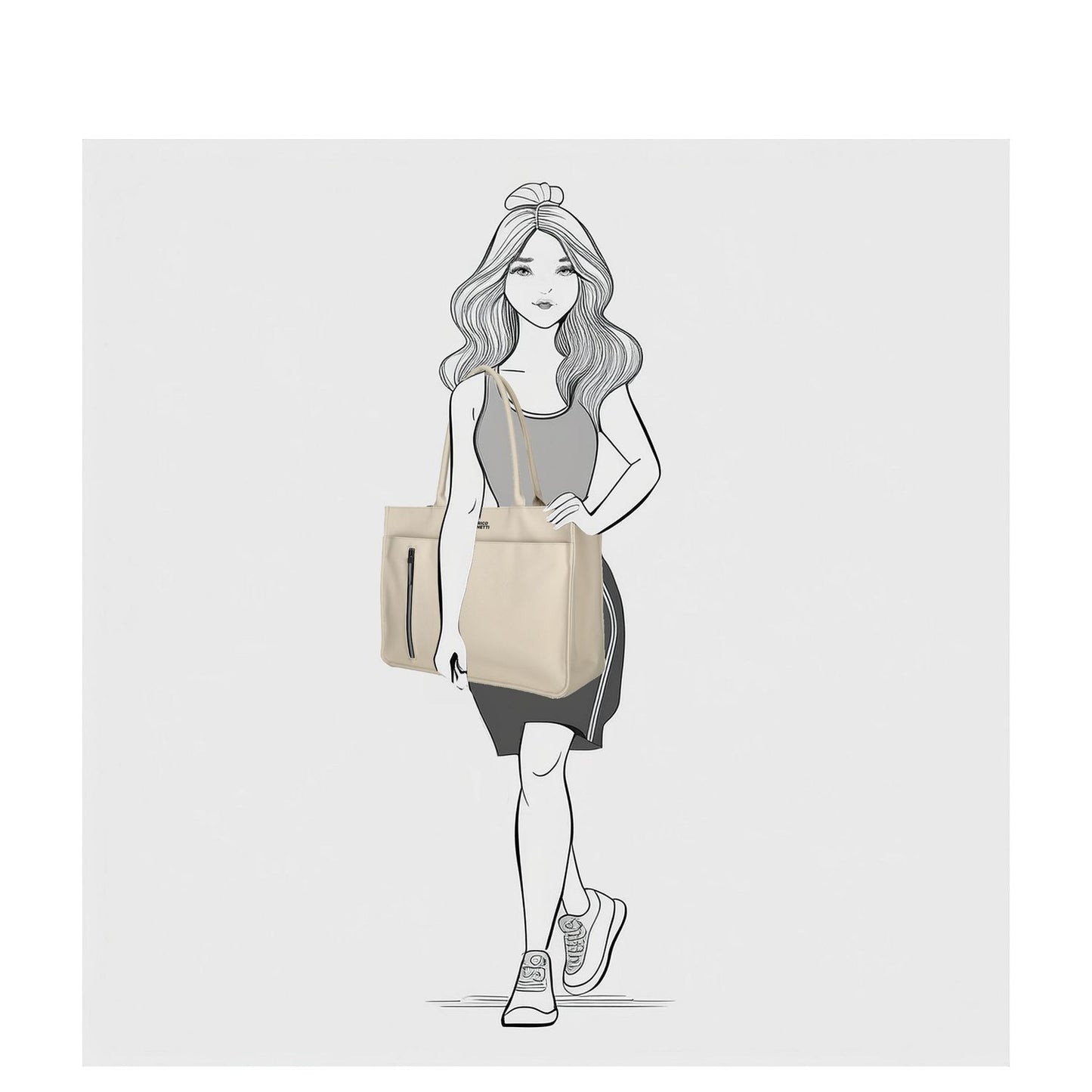 Enrico Benetti Bergen Shoulderbag 17" taupe