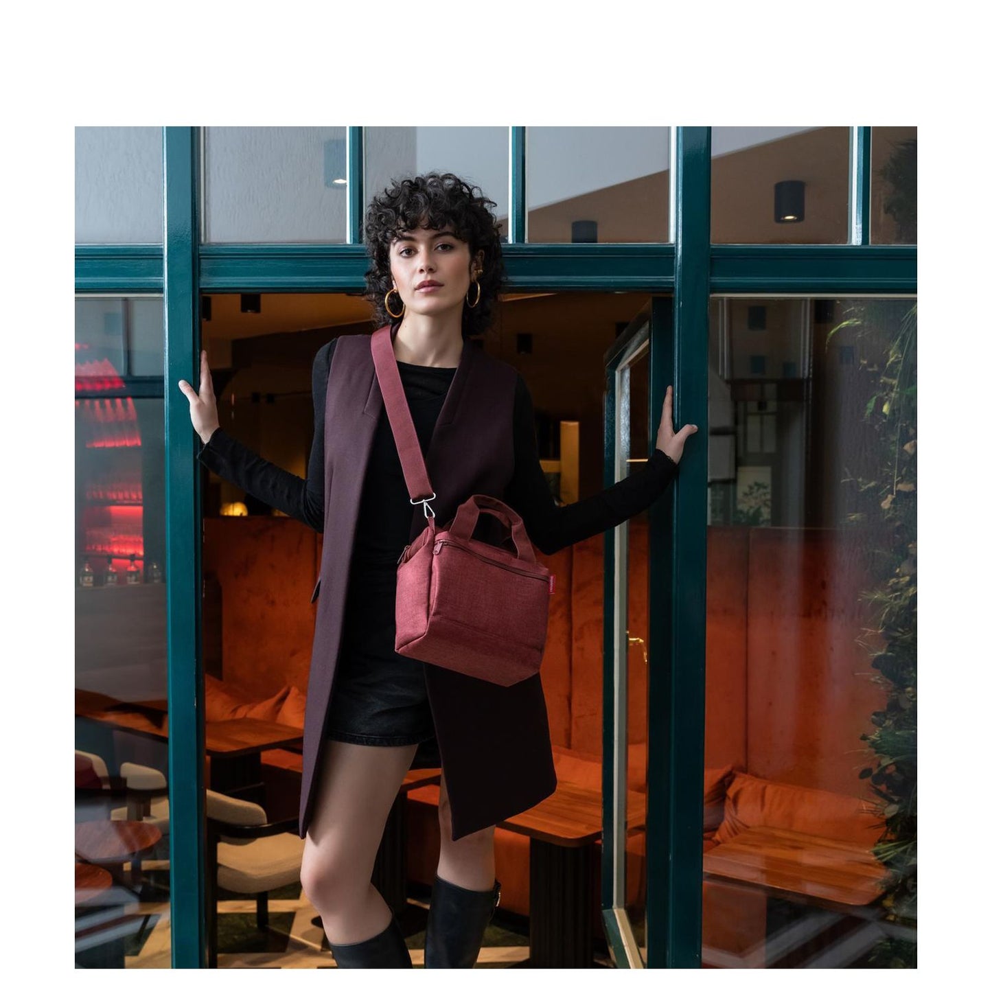 Reisenthel Allrounder Cross Shoulderbag twist maroon