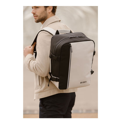 Enrico Benetti Bergen Cabin Backpack 15" Waterproof black beige
