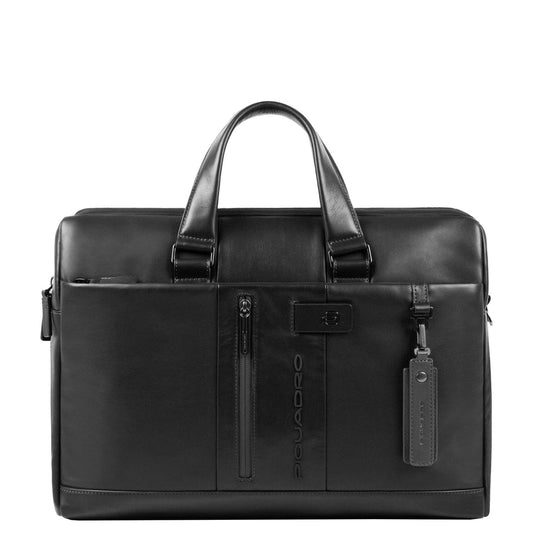 Piquadro Urban Computer Portfolio Briefcase with iPad Compartment black