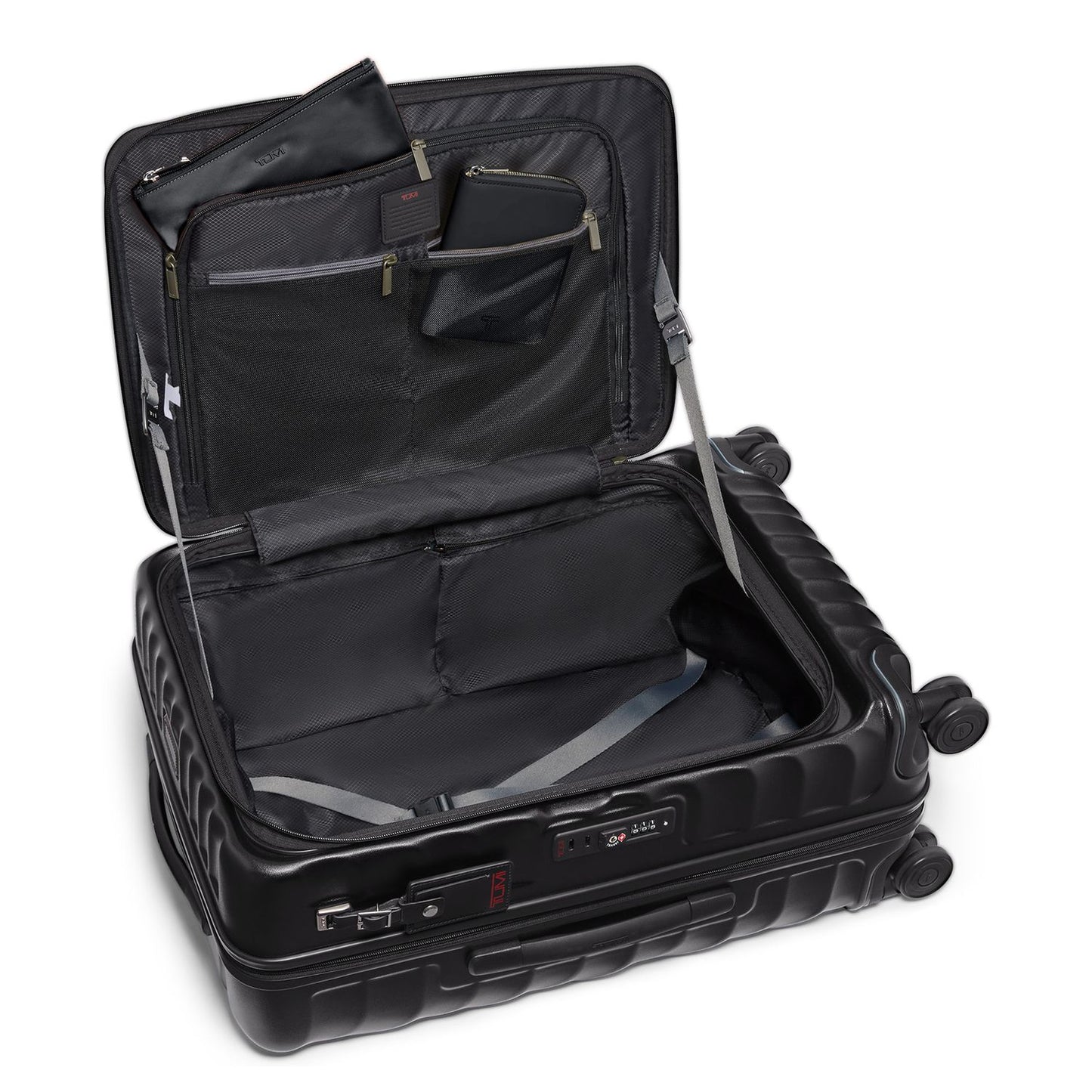 TUMI 19 Degree Medium Frnt Acc Exp Chk black texture