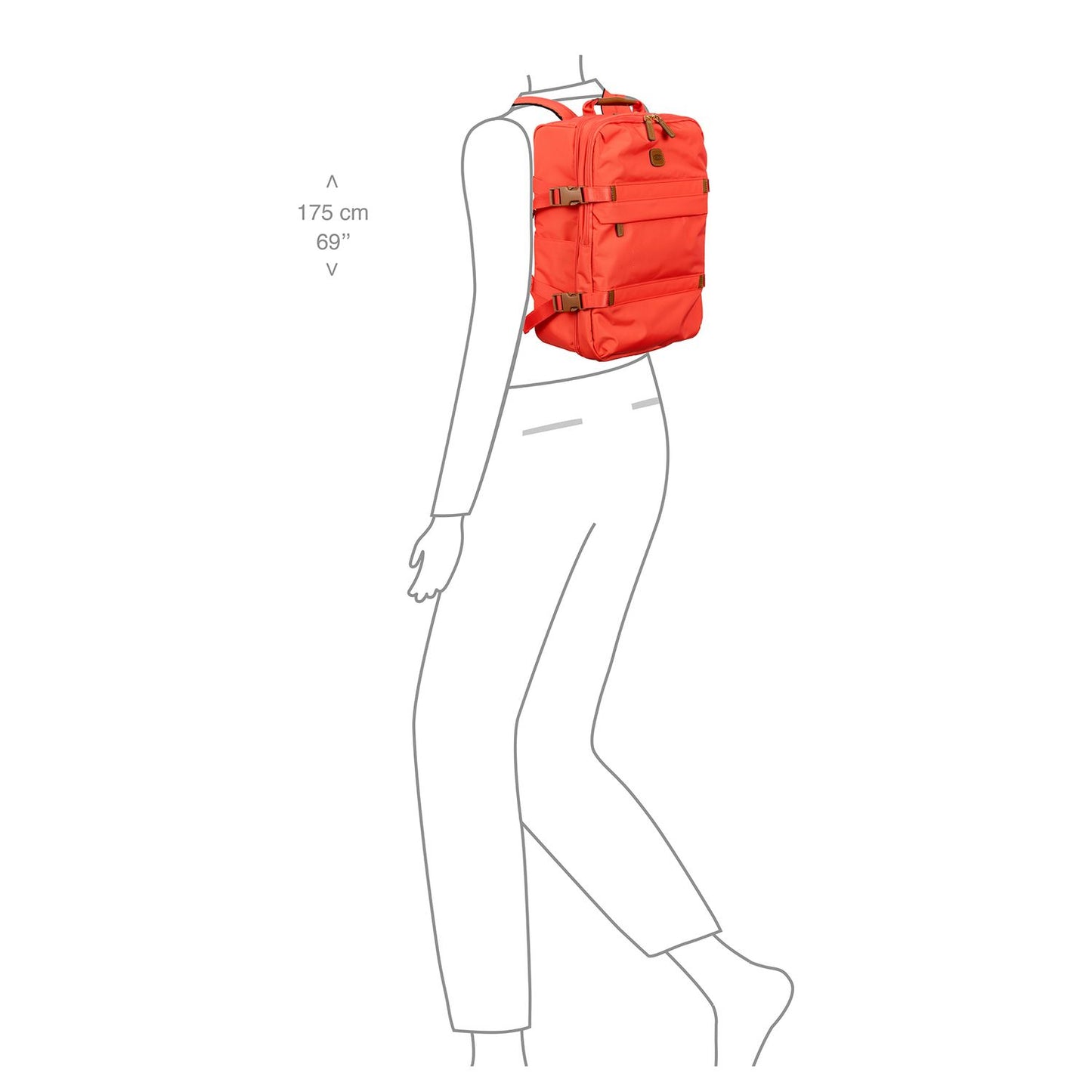 Bric's X-Collection Underseat Backpack papavero/poppy