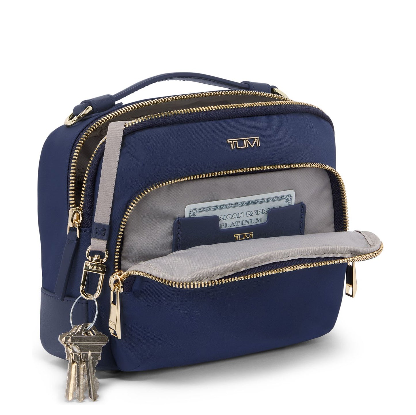 TUMI Voyageur Teghan Crossbody indigo/light gold
