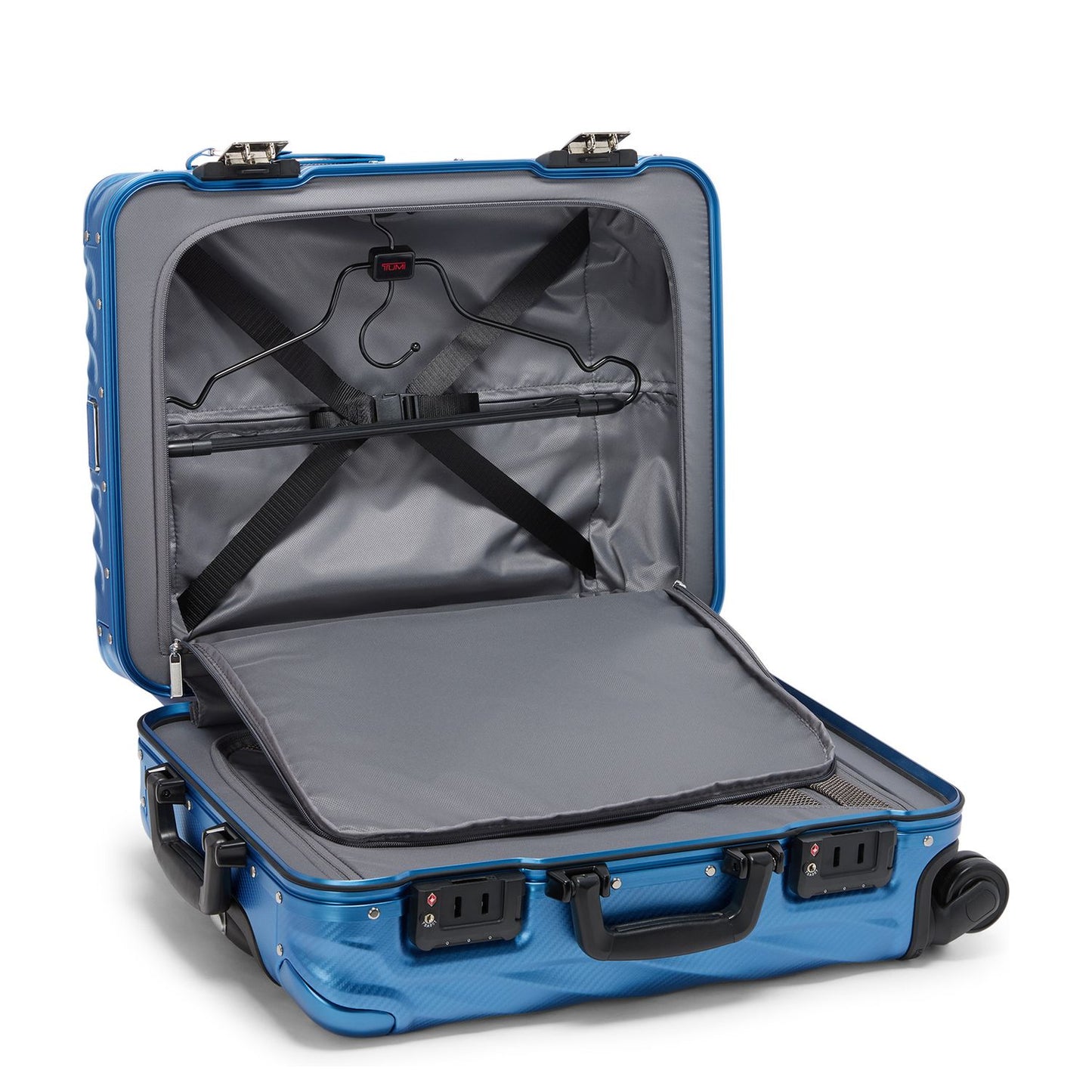 TUMI 19 Degree Aluminum Continental Carry-On texture horizon blue