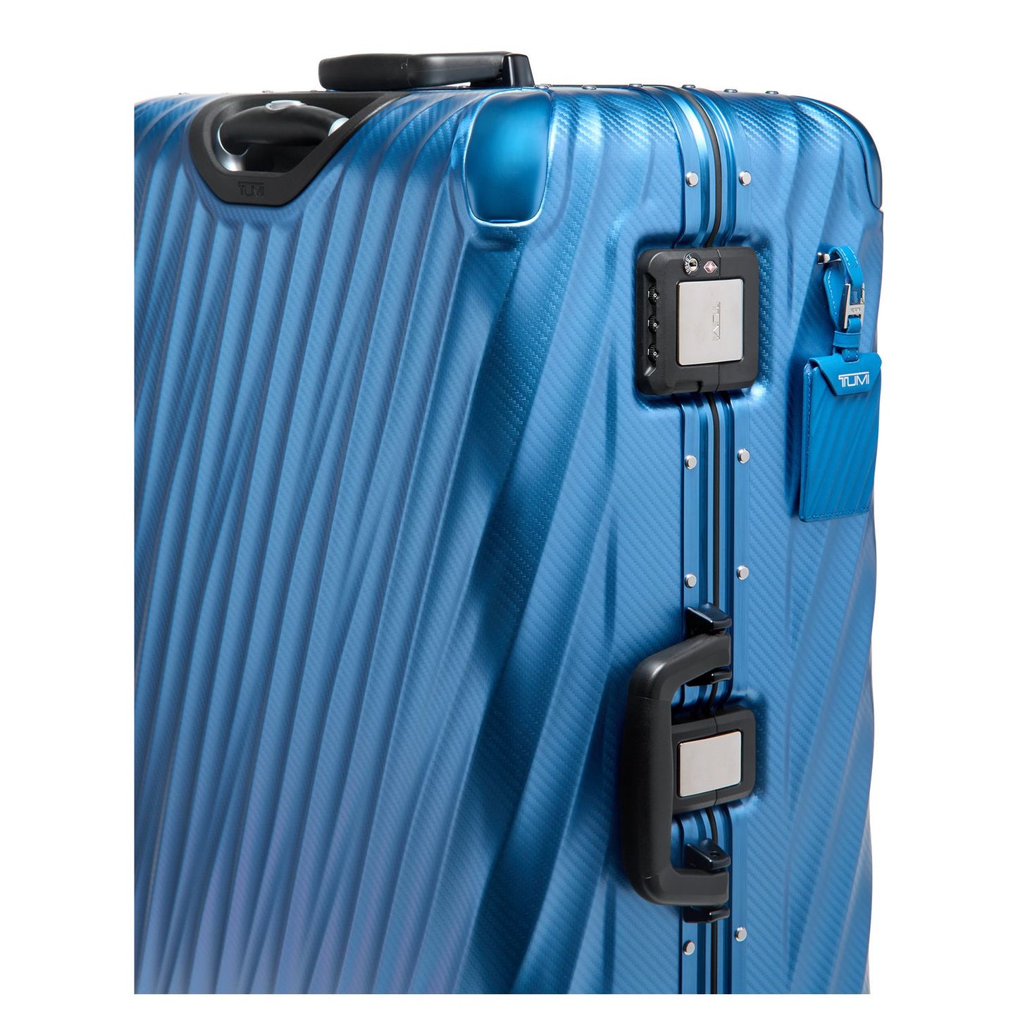 TUMI 19 Degree Aluminum Extended Trip P/C texture horizon blue
