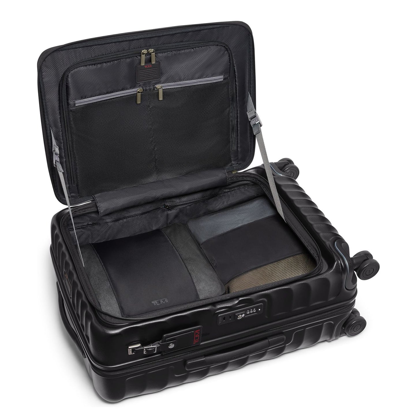 TUMI 19 Degree Medium Frnt Acc Exp Chk black texture