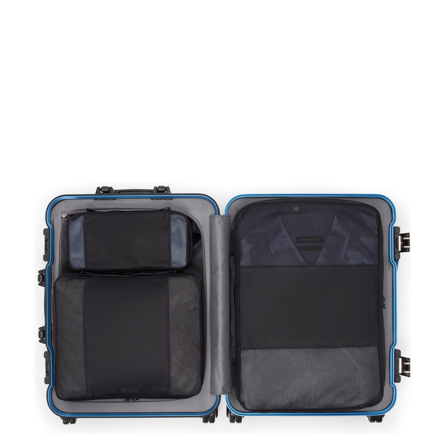 TUMI 19 Degree Aluminum Continental Carry-On texture horizon blue