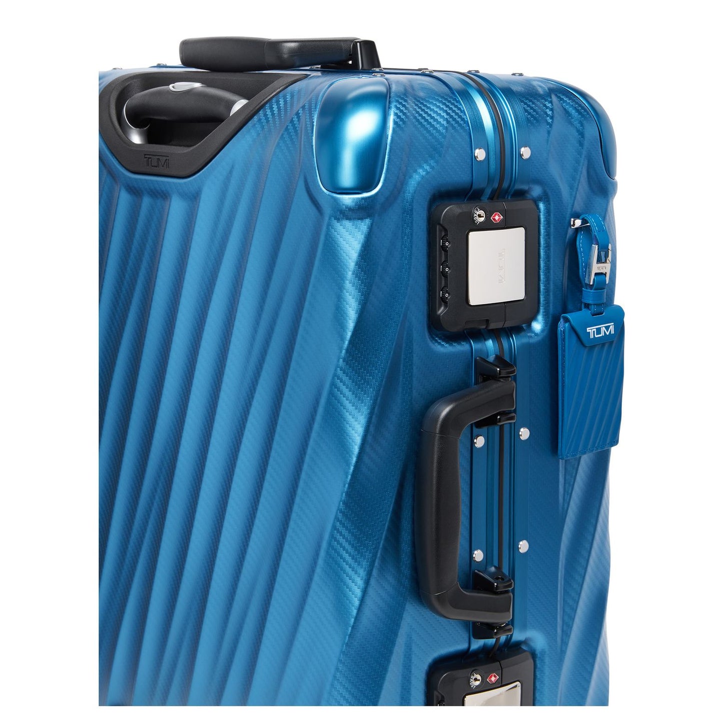 TUMI 19 Degree Aluminum Continental Carry-On texture horizon blue