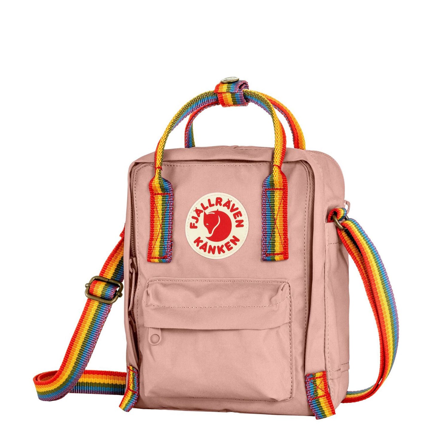 Fjallraven Kanken Rainbow Sling chalk rose-rainbow