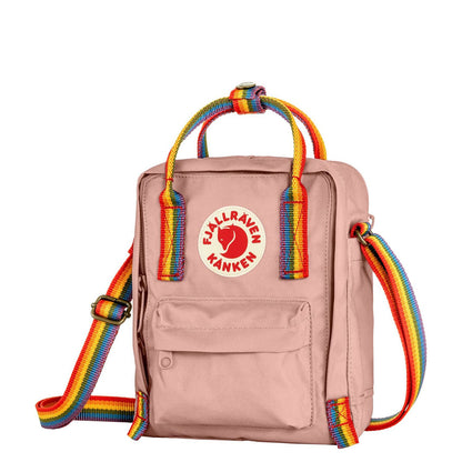 Fjallraven Kanken Rainbow Sling chalk rose-rainbow