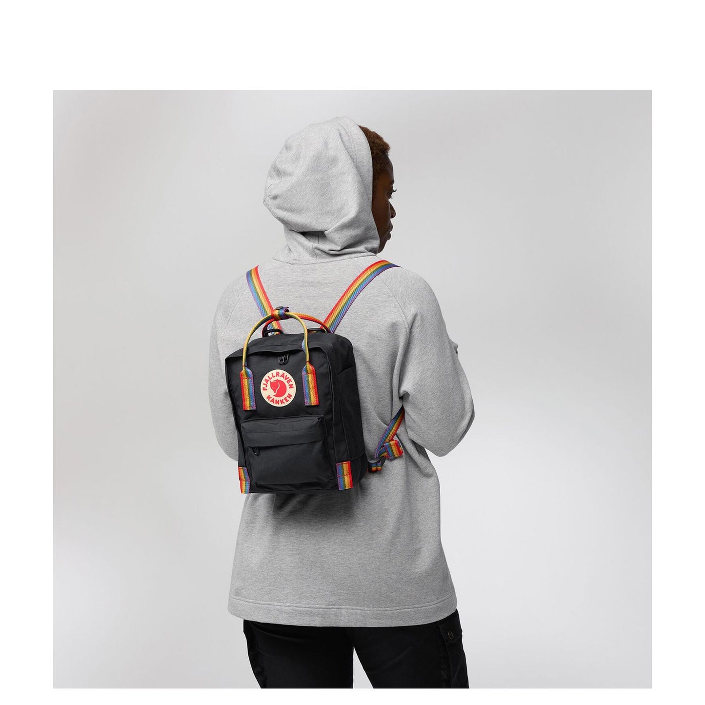 Fjallraven Kanken Rainbow Mini chalk rose-rainbow