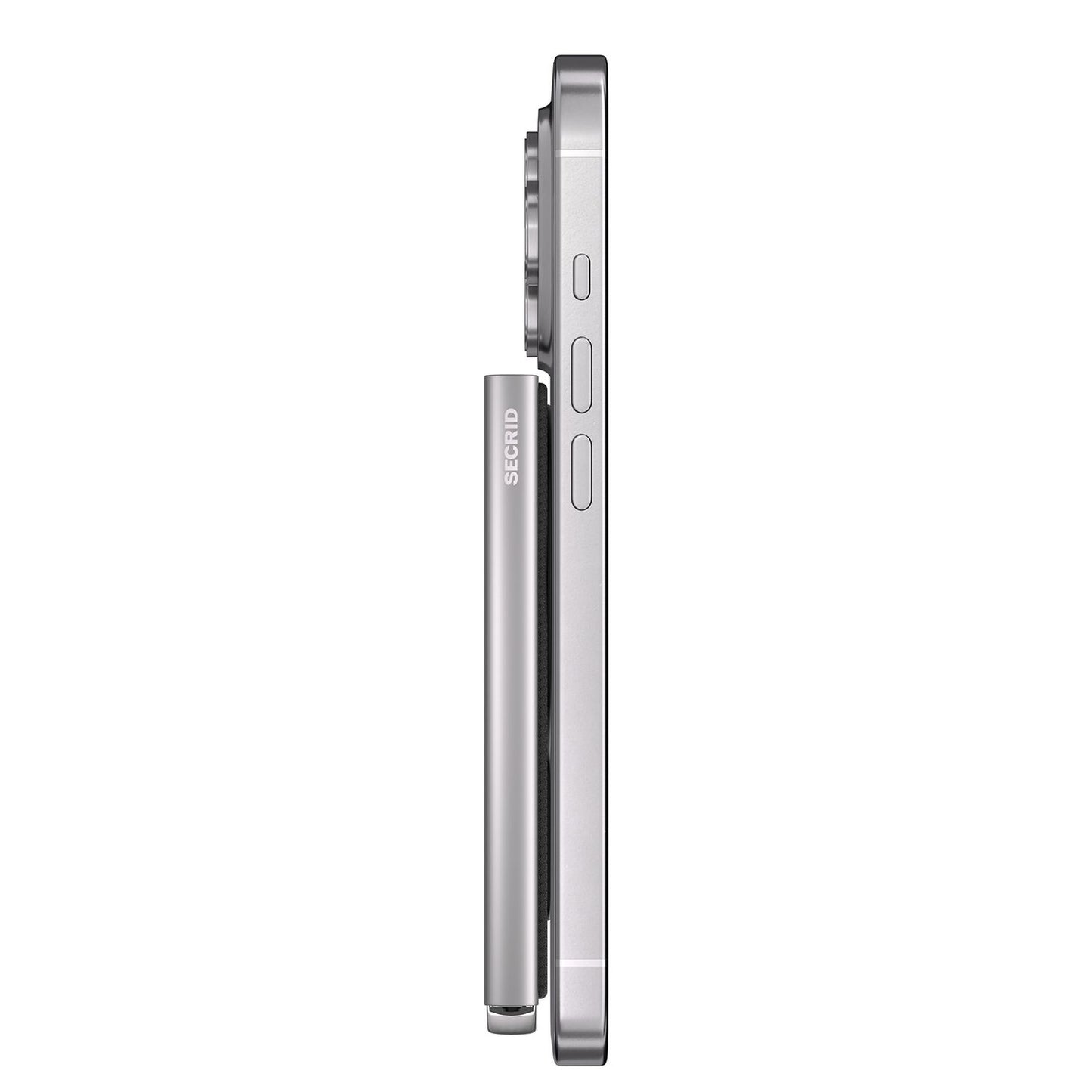 Secrid Cardprotector Fluted for Magsafe+ silver