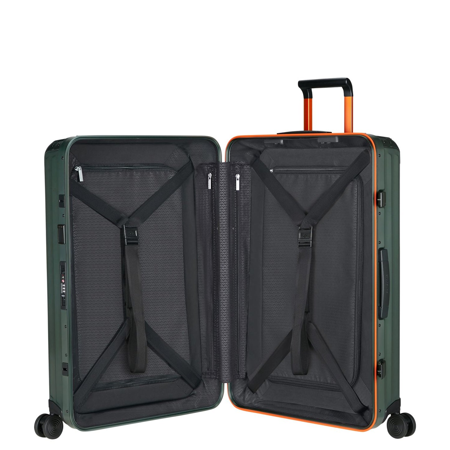 Samsonite Lite-Box Alu Spinner 76 cm sage/orange