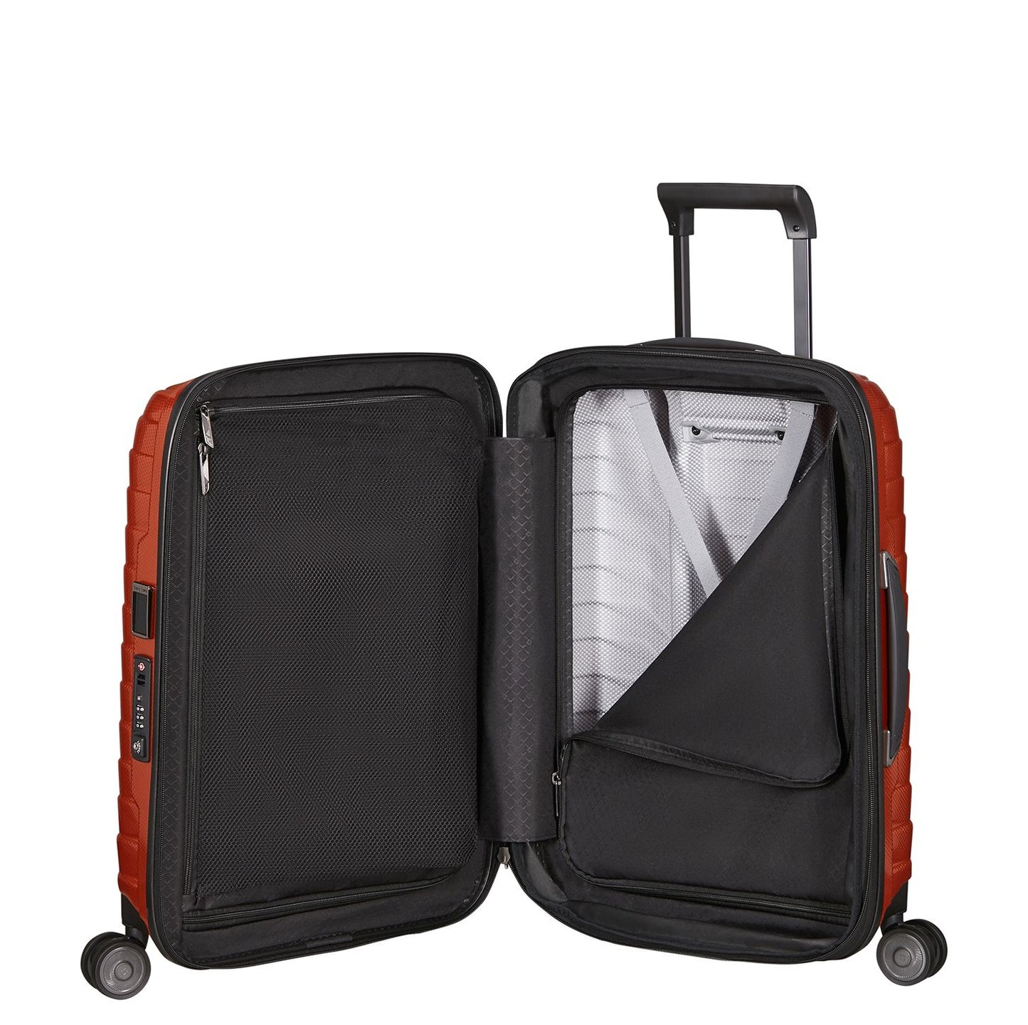 Samsonite Proxis Handbagage Spinner 55 cm - Uitbreidbaar 40/46 liter - 55x40x20/23 cm - flame