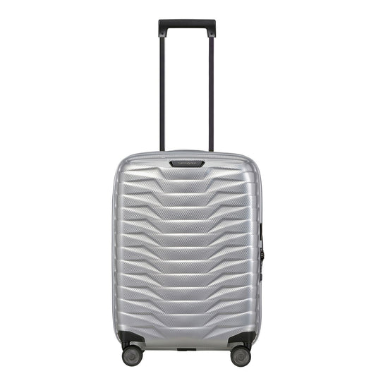 Samsonite Proxis Handbagage Spinner 55 cm - Uitbreidbaar 40/46 liter - 55x40x20/23 cm - silver
