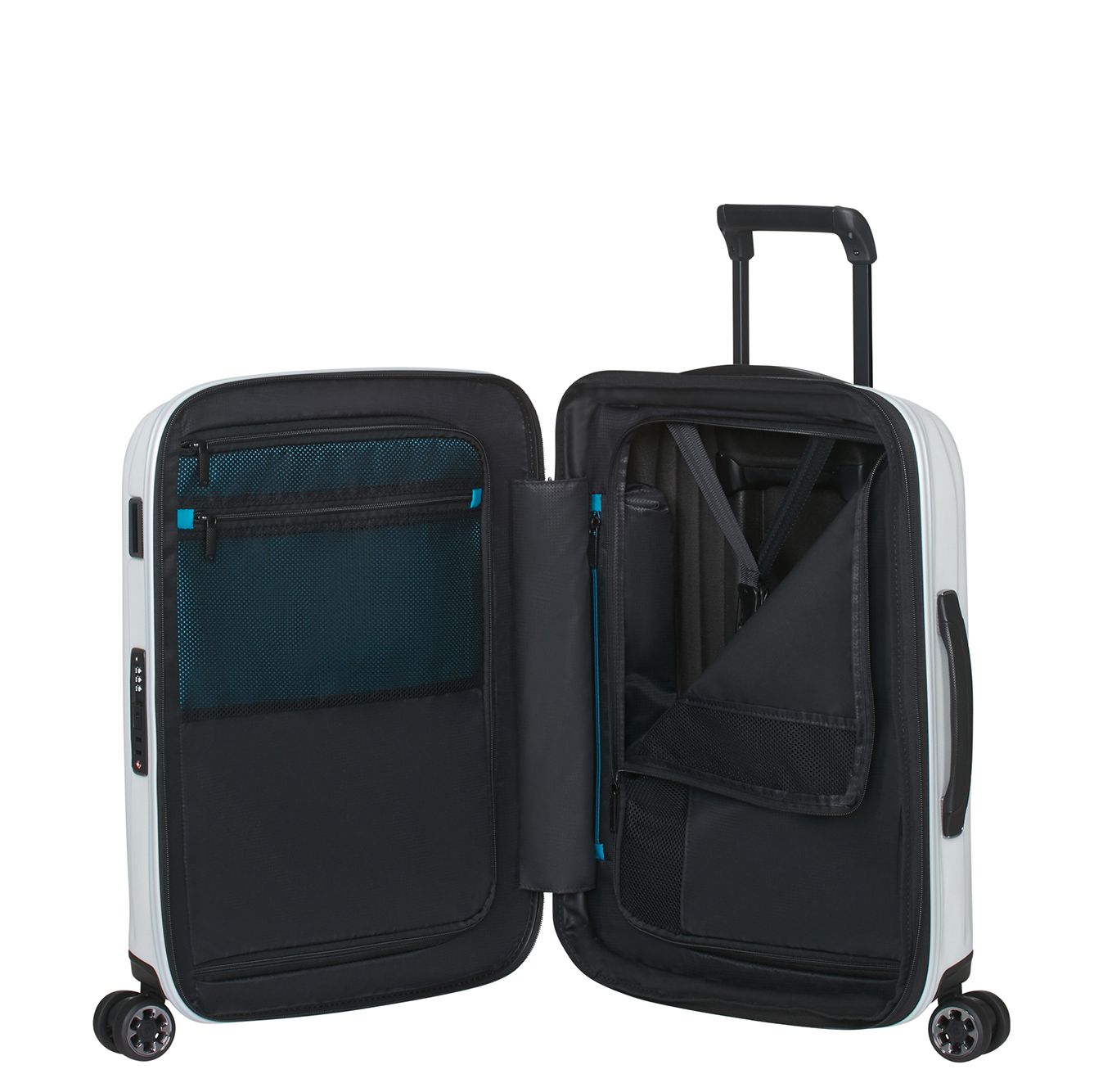 Samsonite Nexis Handbagage Spinner 55 cm - Uitbreidbaar 40/47 liter - 55x40x20/23 cm - cotton white