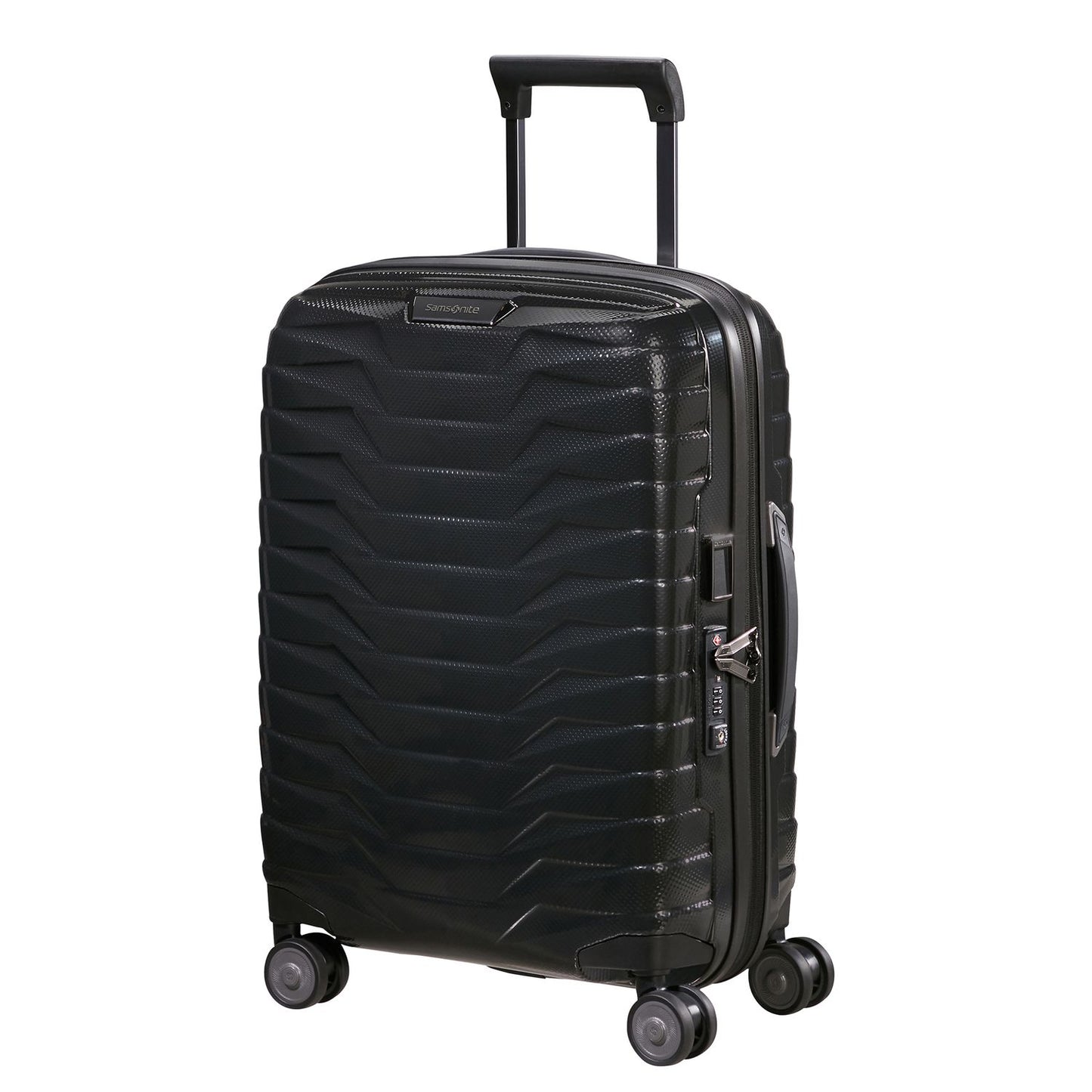 Samsonite Proxis Handbagage Spinner 55 cm - Uitbreidbaar 40/46 liter - 55x 40x20/23 cm - black