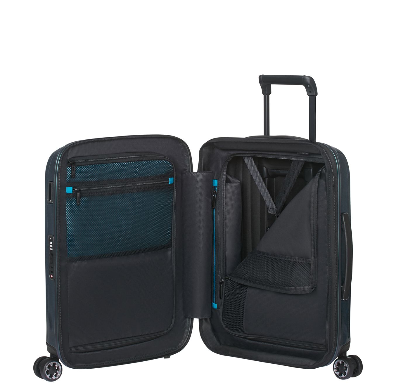 Samsonite Nexis Handbagage Spinner 55 cm - Uitbreidbaar 40/47 liter - 55x40x20/23 cm - deep petrol