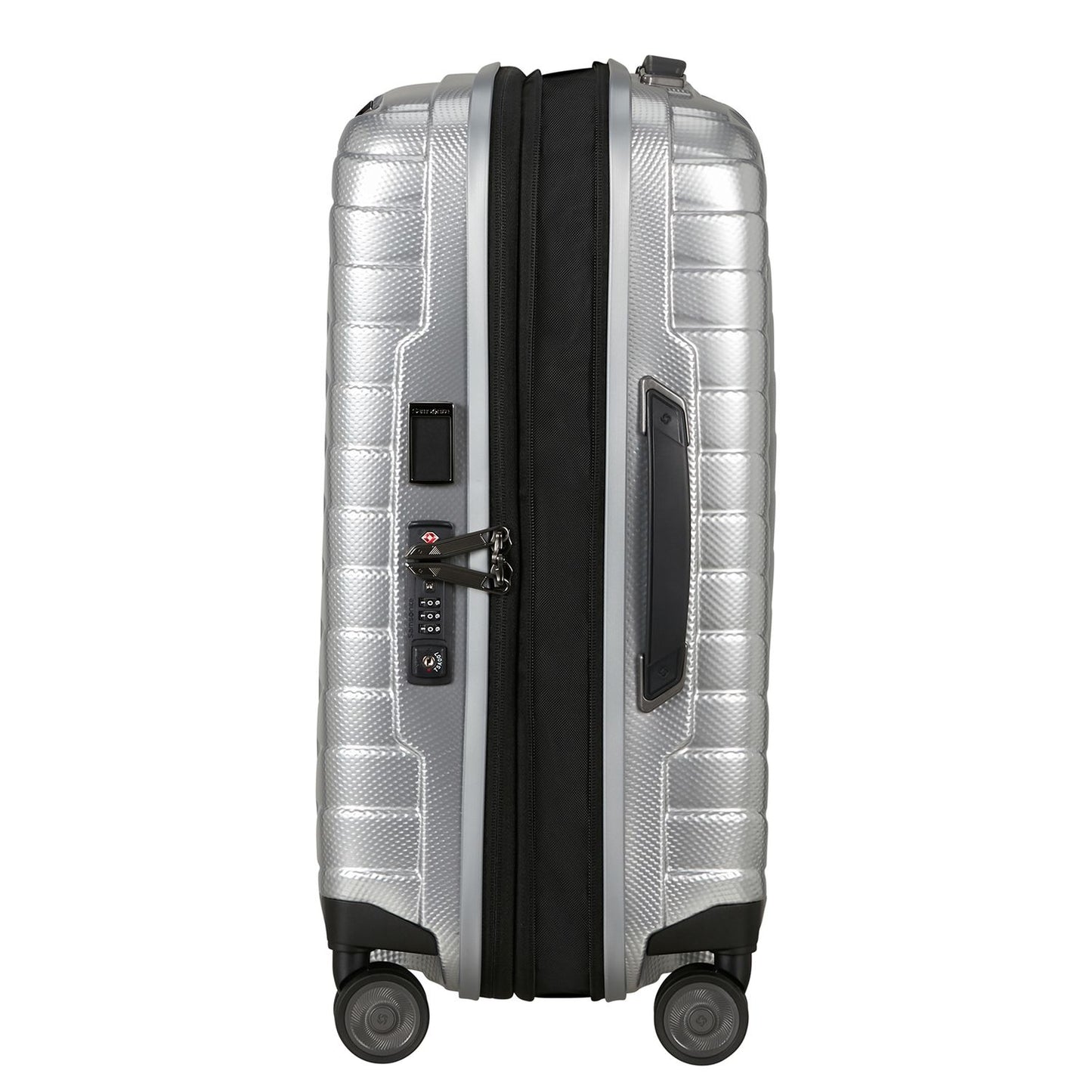 Samsonite Proxis Handbagage Spinner 55 cm - Uitbreidbaar 40/46 liter - 55x40x20/23 cm - silver
