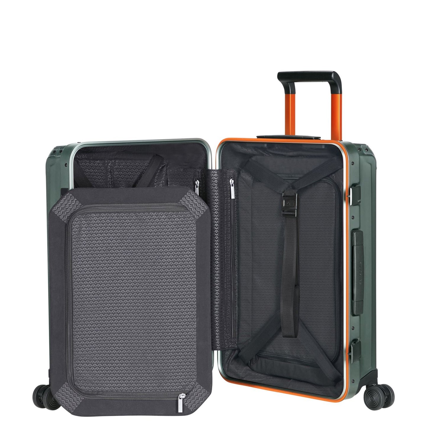 Samsonite Lite-Box Alu Spinner 55/20 cm sage/orange