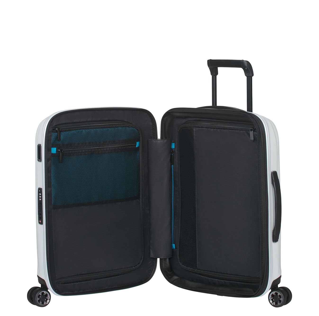 Samsonite Nexis Handbagage Spinner 55 cm - Uitbreidbaar 40/47 liter - 55x40x20/23 cm - cotton white