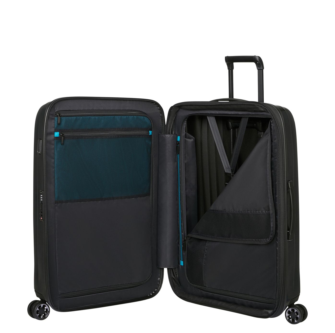 Samsonite Nexis Spinner 70 cm - Uitbreidbaar 82/91 liter - 70x48x27/30 cm - onyx black