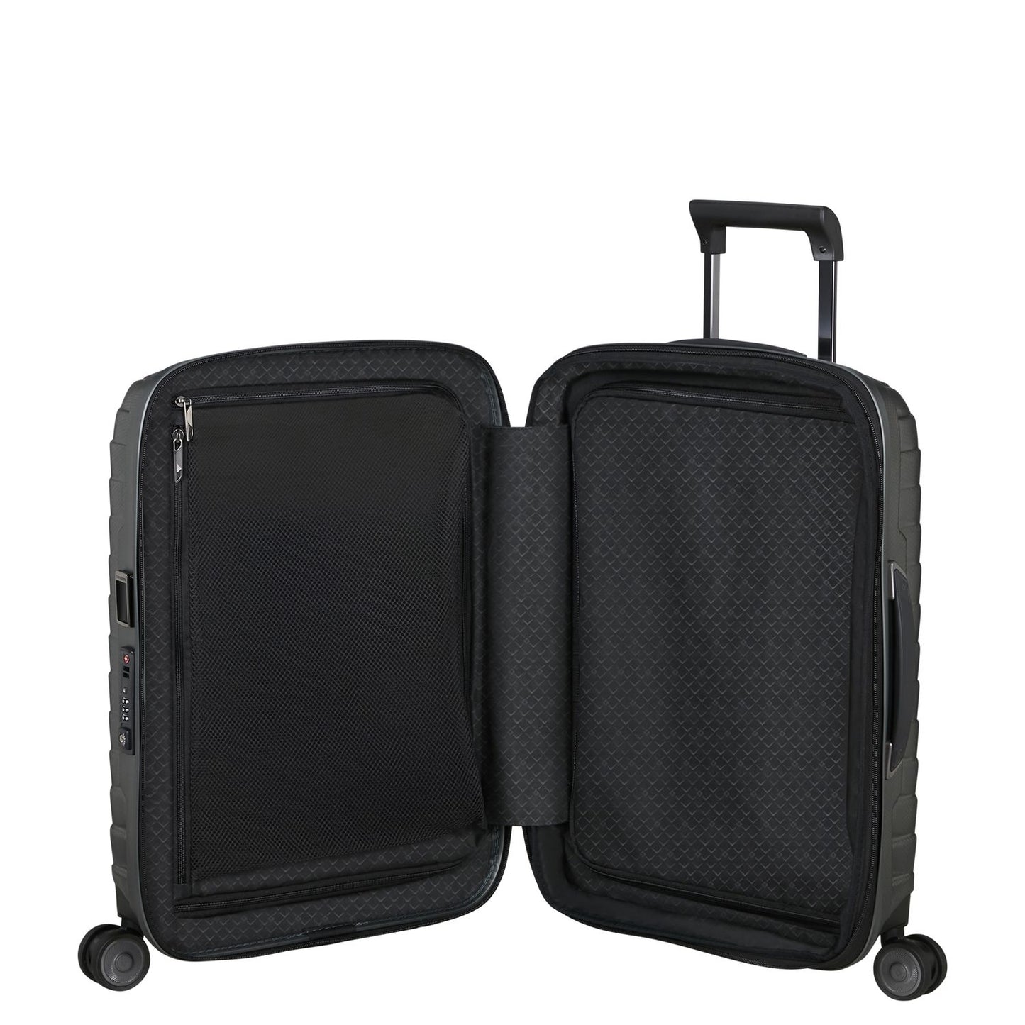 Samsonite Proxis Handbagage Spinner 55 cm - Uitbreidbaar 40/46 liter - 55x40x20/23 cm - matt climbing ivy