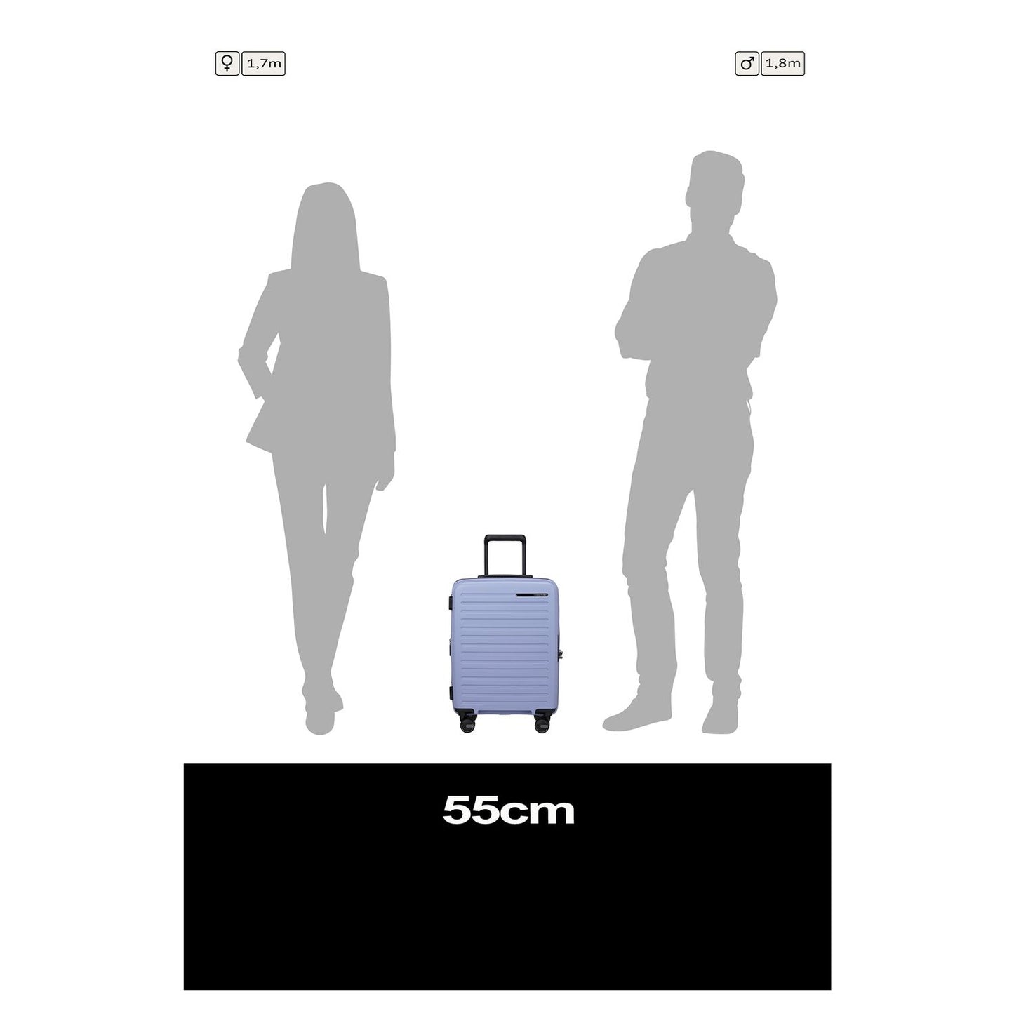 Samsonite Restackd Spinner 55/20 cm Expandable lavender