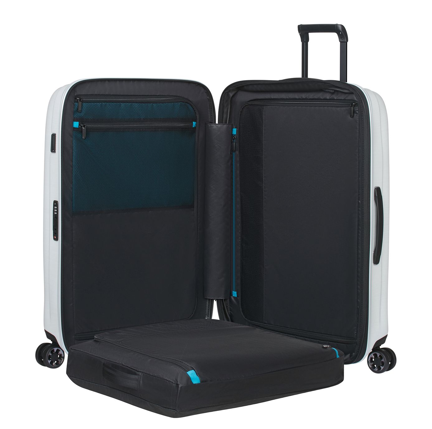 Samsonite Nexis Spinner 70 cm - Uitbreidbaar 82/91 liter - 70x48x27/30 cm - cotton white