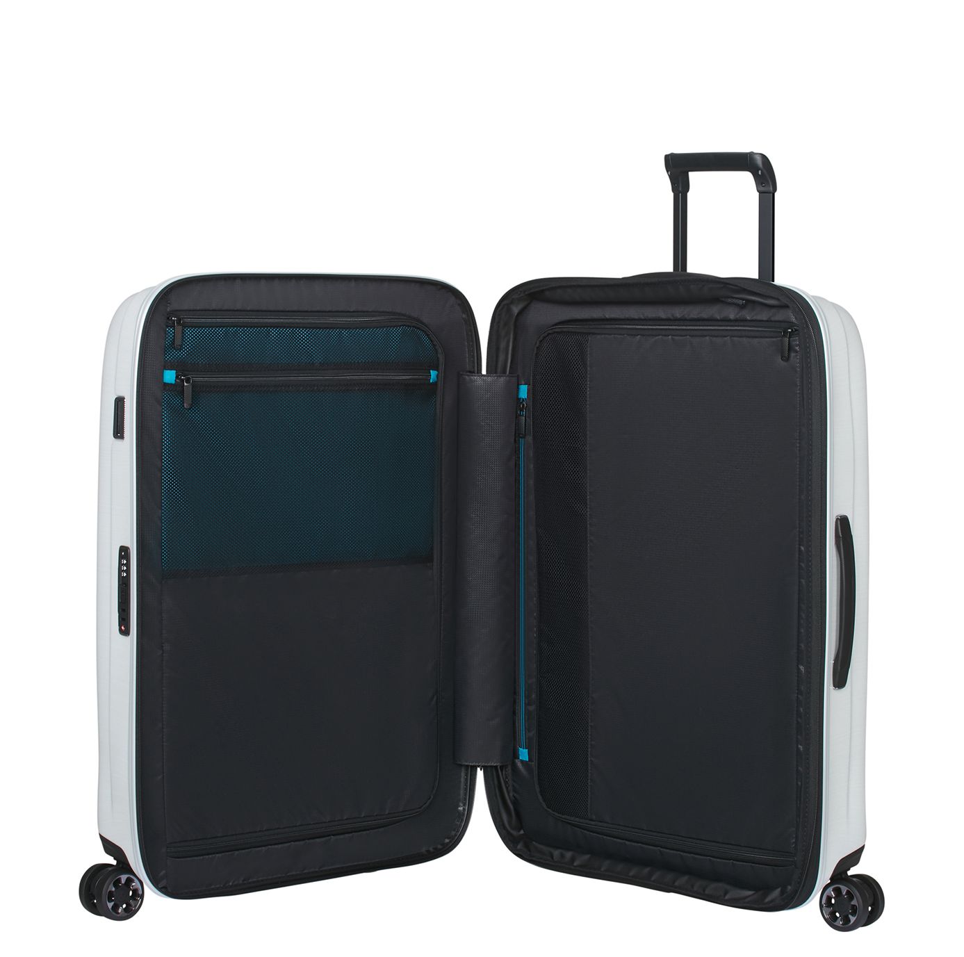 Samsonite Nexis Spinner 70 cm - Uitbreidbaar 82/91 liter - 70x48x27/30 cm - cotton white
