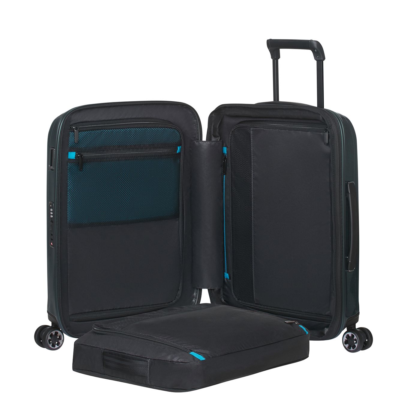 Samsonite Nexis Handbagage Spinner 55 cm - Uitbreidbaar 40/47 liter - 55x40x20/23 cm - deep forest