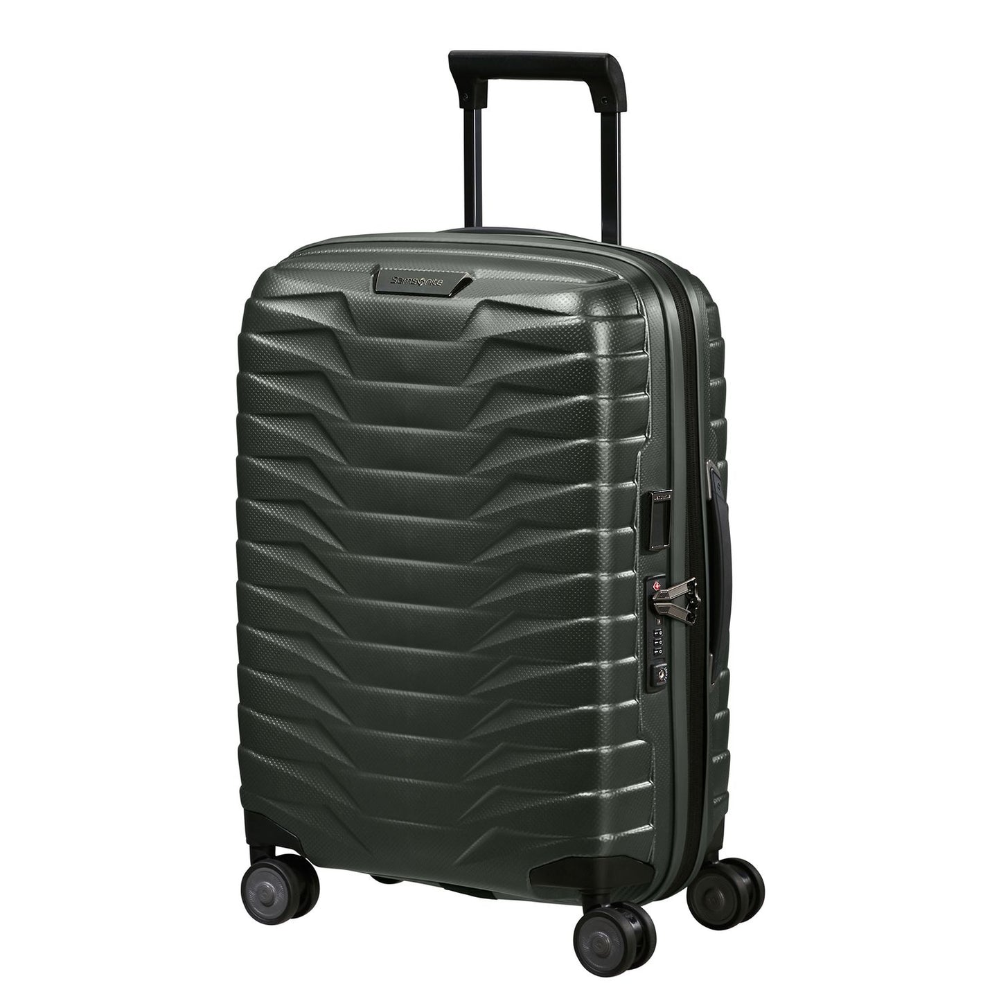 Samsonite Proxis Handbagage Spinner 55 cm - Uitbreidbaar 40/46 liter - 55x40x20/23 cm - matt climbing ivy