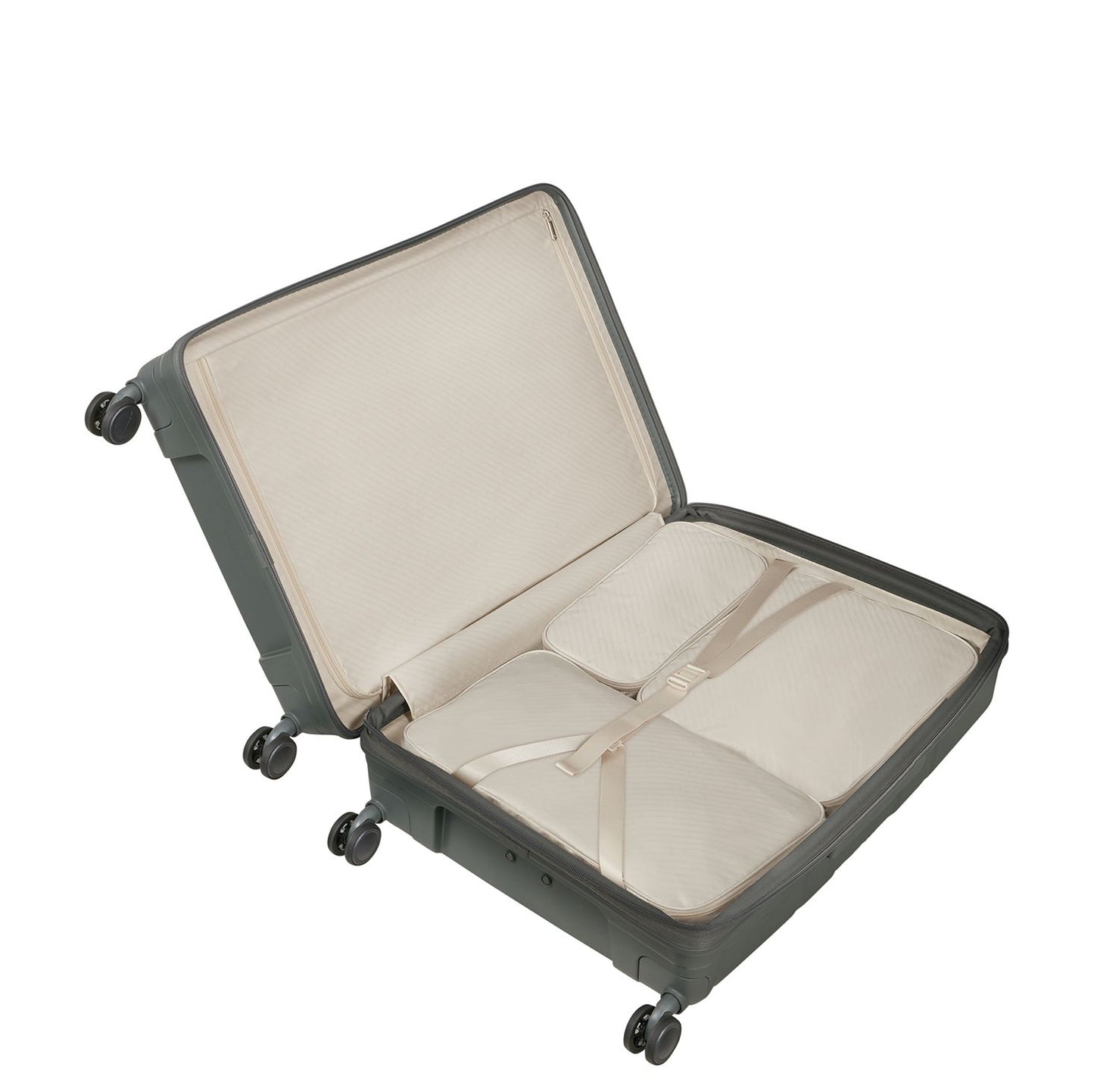 Samsonite Paralux HS Spinner 81 cm - Uitbreidbaar 133/145 liter - 81x54x34/37 cm - olive