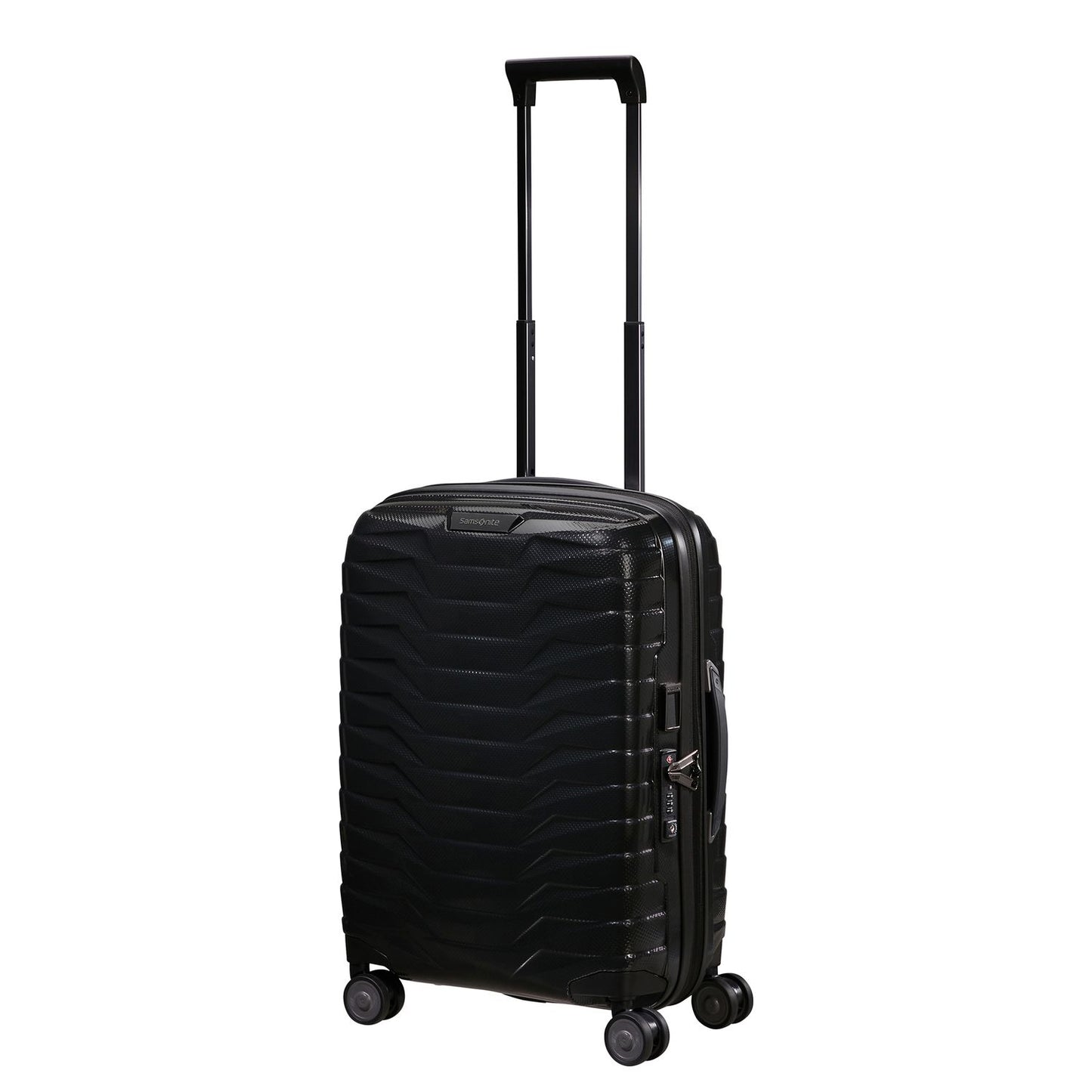 Samsonite Proxis Handbagage Spinner 55 cm - Uitbreidbaar 40/46 liter - 55x 40x20/23 cm - black