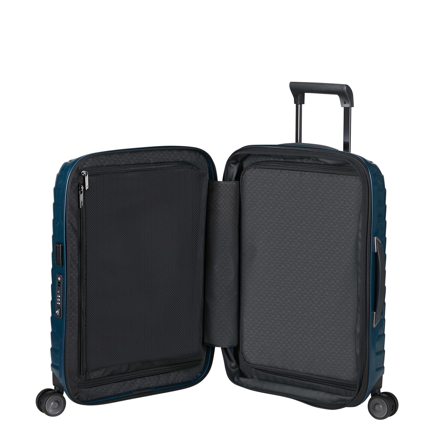 Samsonite Proxis Handbagage Spinner 55 cm - Uitbreidbaar 40/46 liter - 55x40x20/23 cm - petrol blue