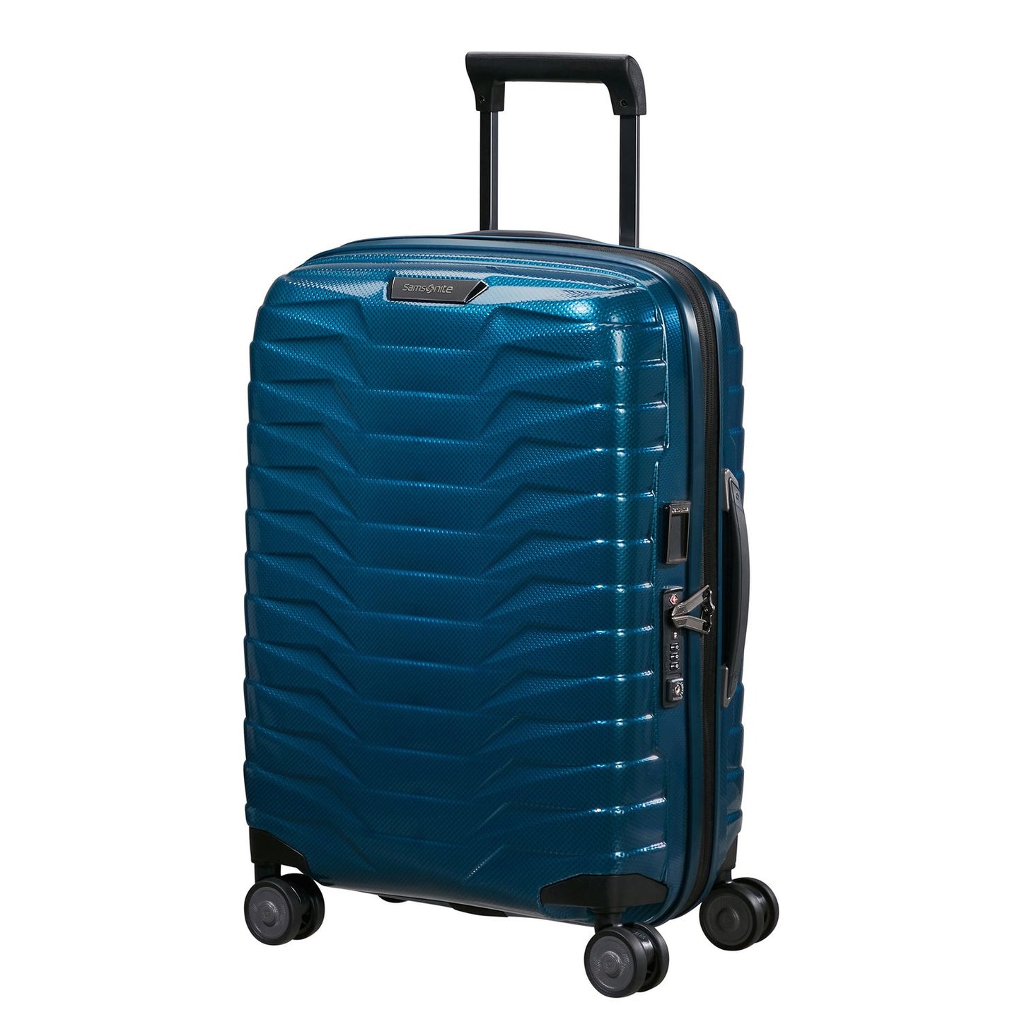 Samsonite Proxis Handbagage Spinner 55 cm - Uitbreidbaar 40/46 liter - 55x40x20/23 cm - petrol blue