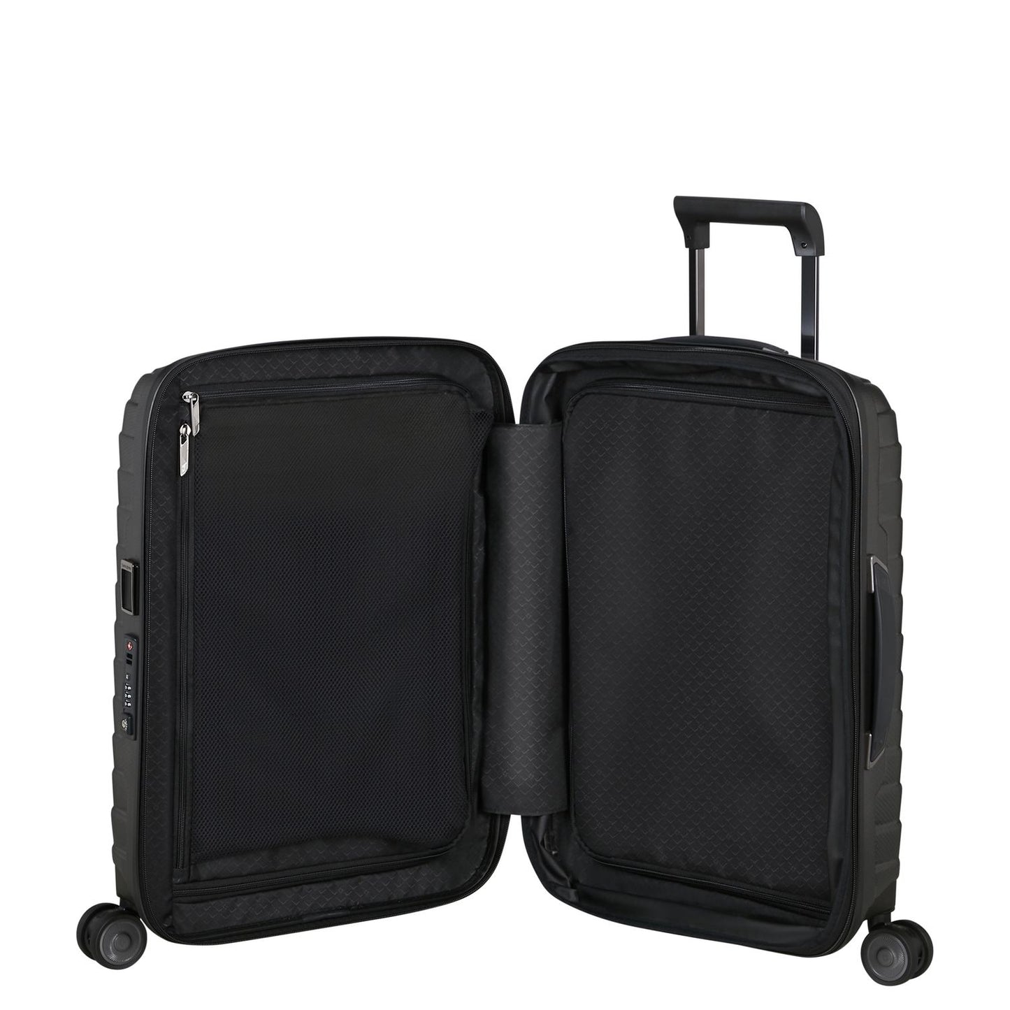 Samsonite Proxis Handbagage Spinner 55 cm - Uitbreidbaar 40/46 liter - 55x40x20/23 cm - matt graphite