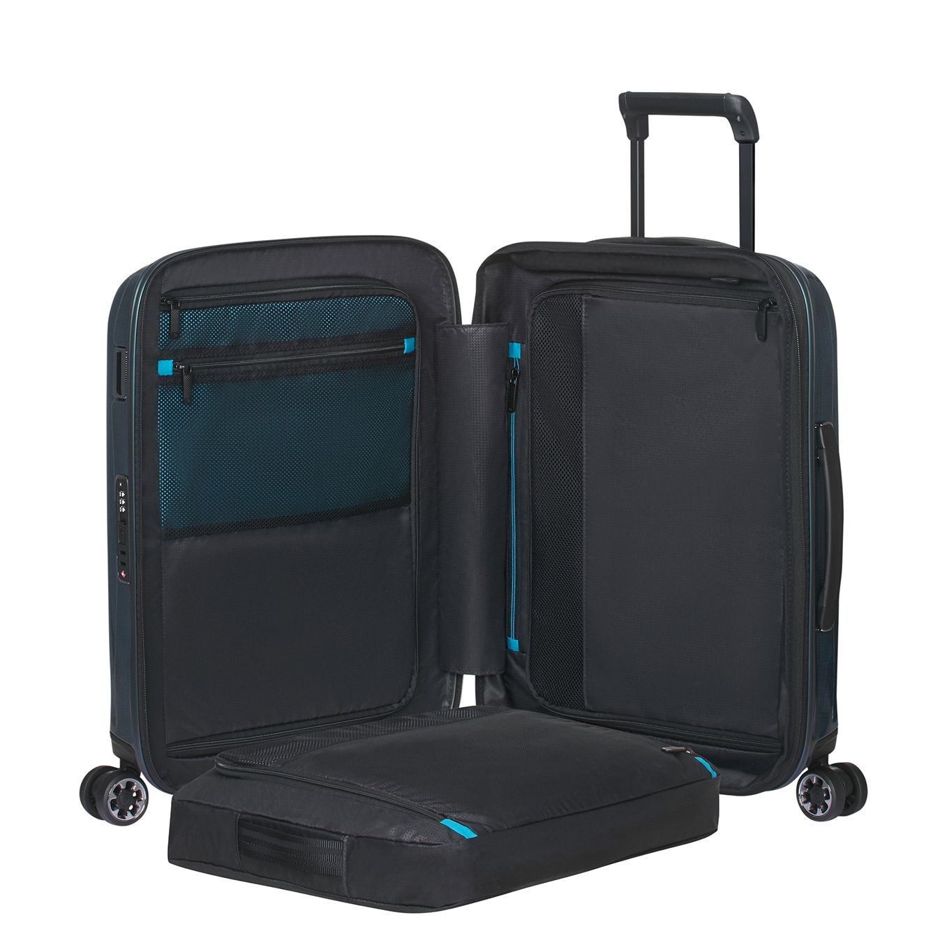 Samsonite Nexis Handbagage Spinner 55 cm - Uitbreidbaar 40/47 liter - 55x40x20/23 cm - deep petrol