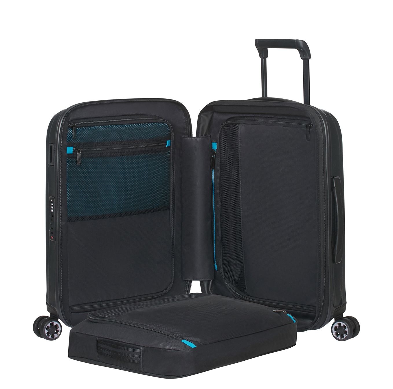 Samsonite Nexis Handbagage Spinner 55 cm - Uitbreidbaar 40/47 liter - 55x40x20/23 cm - onyx black